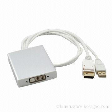 Mini DP to DVI Mini DisplayPort, USB to DVI Dual-link Converter